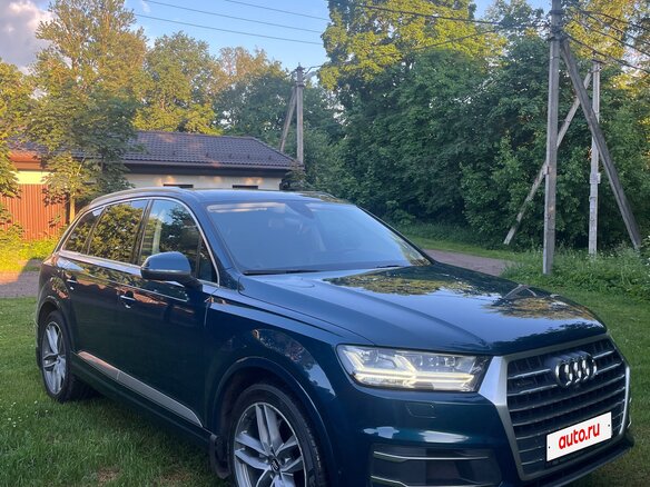 2019 Audi Q7 II (4M), синий, 5700000 рублей - вид 2