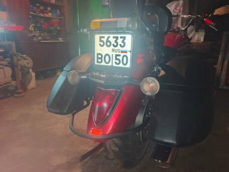 2009 Yamaha XVS1300, красный, 630000 рублей, вид 4