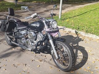 1996 Yamaha XVS400 Drag Star, чёрный, 277000 рублей, вид 1