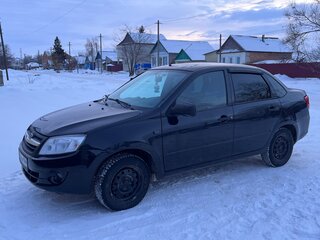 2014 Lada (ВАЗ) Granta I, чёрный, 450000 рублей, вид 2