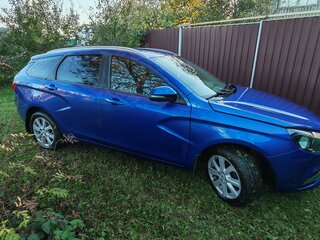 2020 Lada (ВАЗ) Vesta SW I, синий, 1200000 рублей, вид 3