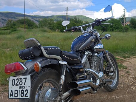 1992 Yamaha XV400 Virago, чёрный, 250000 рублей, вид 4