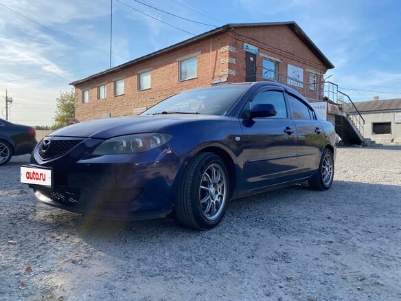 2004 Mazda 3 I (BK), синий, 380000 рублей