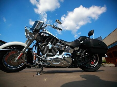 2006 Harley-Davidson Softail Deluxe, белый, 1150000 рублей, вид 3