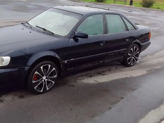 1992 Audi 100 S4 IV (C4), синий, 600000 рублей, вид 1