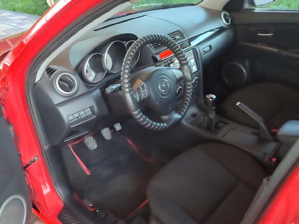 2006 Mazda 3 I (BK) Рестайлинг, красный, 590000 рублей - вид 10