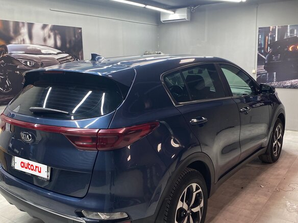 2019 Kia Sportage IV Рестайлинг, синий, 1950000 рублей - вид 7