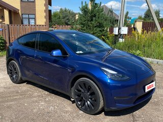2021 Tesla Model Y Long Range Dual Motor I, синий, 4700000 рублей, вид 3