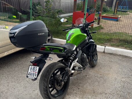 2013 Kawasaki ER-6N, зелёный, 520000 рублей, вид 3