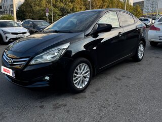 2015 Hyundai Solaris I Рестайлинг, чёрный, 890000 рублей, вид 3