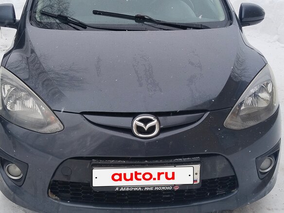 2008 Mazda 2 II (DE), серый, 460000 рублей - вид 1