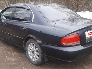 2007 Hyundai Sonata ТагАЗ IV (EF) Рестайлинг, чёрный, 320000 рублей, вид 4