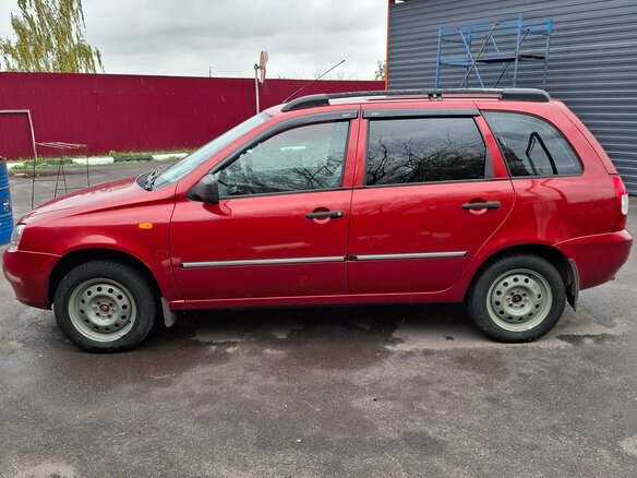 2012 Lada (ВАЗ) Kalina I, красный, 450000 рублей - вид 3