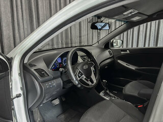 2014 Hyundai Solaris I Рестайлинг, белый, 855000 рублей, вид 5
