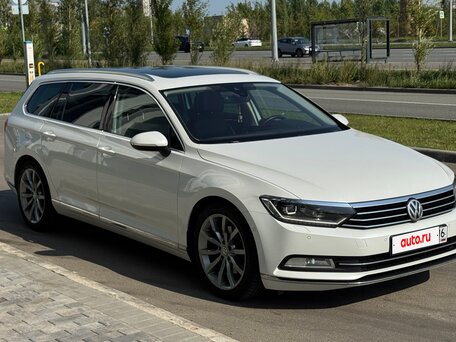 2017 Volkswagen Passat DSG6 B8, белый, вид 3