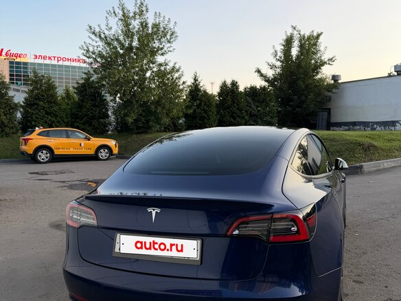 2021 Tesla Model 3 Long Range I, синий - вид 1