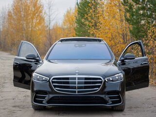 2021 Mercedes-Benz S-Класс 450 Long 4MATIC VII (W223), чёрный, 12500000 рублей, вид 3