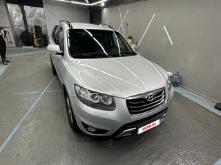 2012 Hyundai Santa Fe II Рестайлинг, серебристый, 1390000 рублей, вид 4