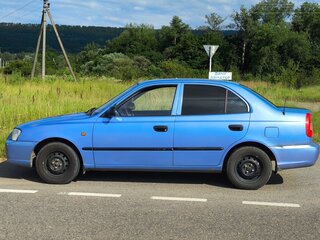2005 Hyundai Accent ТагАЗ II, фиолетовый, 400000 рублей, вид 5
