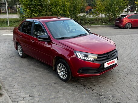 2020 Lada (ВАЗ) Granta I Рестайлинг, красный, 600000 рублей, вид 2