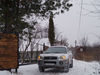 2002 Hyundai Santa Fe I, белый, 600000 рублей, вид 1