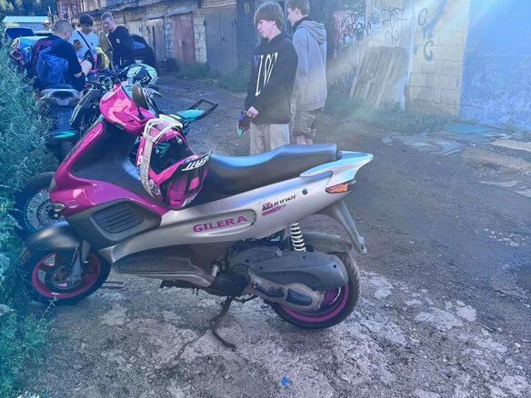 2003 Gilera VXR180 Runner, красный, 410000 рублей - вид 6