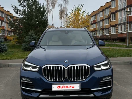 2019 BMW X5 40i IV (G05/G18), синий, 3688000 рублей, вид 1
