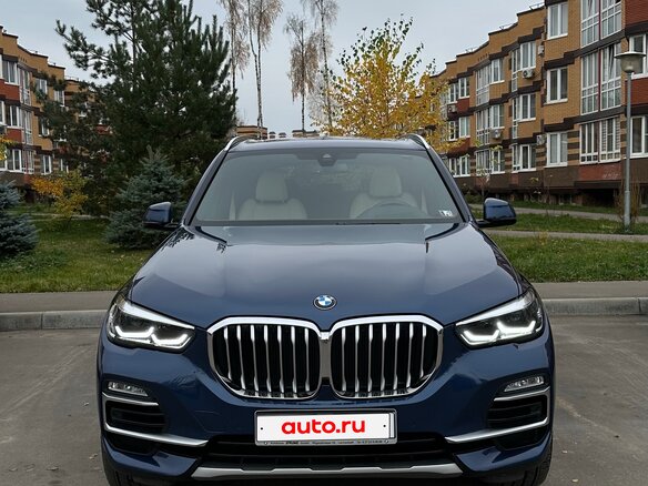 2019 BMW X5 40i IV (G05/G18), синий, 3798000 рублей