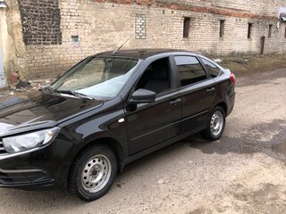 2018 Lada (ВАЗ) Granta I Рестайлинг, чёрный, 595000 рублей, вид 2