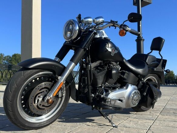 2014 Harley-Davidson Fat Boy, чёрный, 1350000 рублей - вид 13