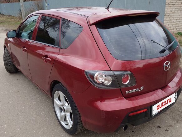 2008 Mazda 3 I (BK) Рестайлинг, красный, 635000 рублей - вид 4