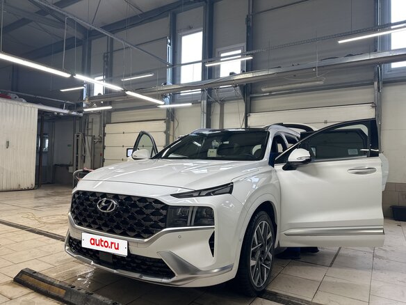 2021 Hyundai Santa Fe IV Рестайлинг, белый - вид 4