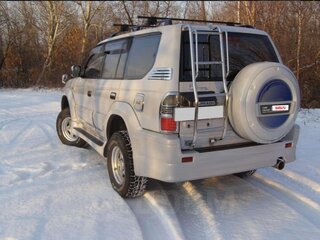 1999 Toyota Land Cruiser Prado 90 Series Рестайлинг, серый, 1700000 рублей, вид 3