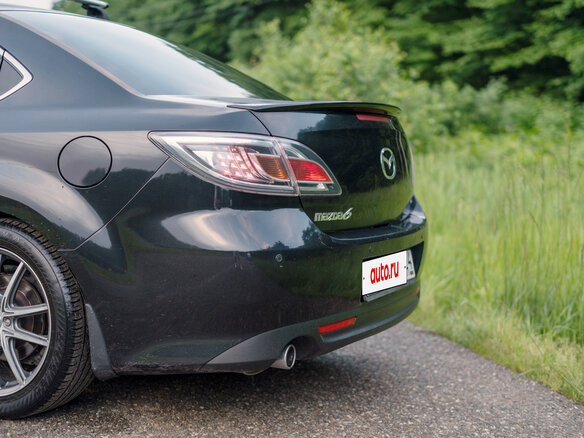 2011 Mazda 6 II (GH) Рестайлинг, чёрный - вид 4
