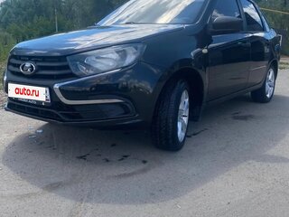 2019 Lada (ВАЗ) Granta I Рестайлинг, чёрный, 470000 рублей, вид 3