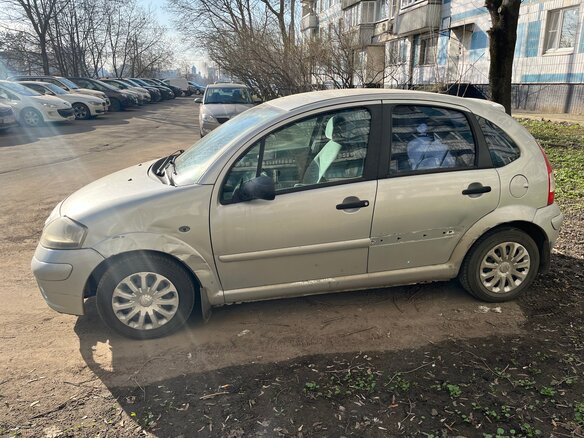 2008 Citroen C3 I Рестайлинг, серебристый, 220000 рублей - вид 3