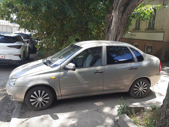 2007 Lada (ВАЗ) Kalina I, бежевый, 270000 рублей - вид 1