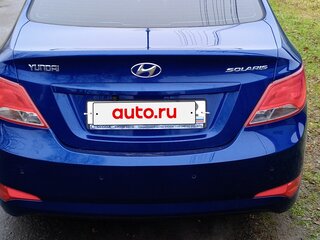 2015 Hyundai Solaris I Рестайлинг, синий, 935000 рублей, вид 2