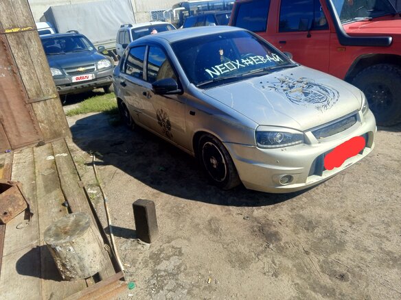 2007 Lada (ВАЗ) Kalina I, жёлтый, 250000 рублей - вид 7