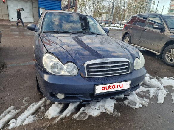 2007 Hyundai Sonata ТагАЗ IV (EF) Рестайлинг, синий, 270000 рублей