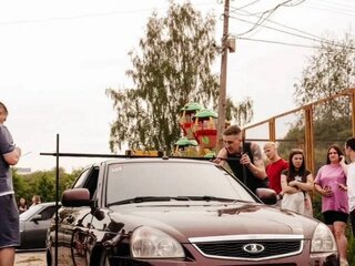 2012 Lada (ВАЗ) Priora I, пурпурный, 320000 рублей, вид 1