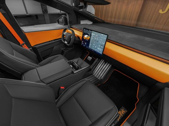 2024 Tesla Cybertruck Cyberbeast, оранжевый, 18500000 рублей - вид 31