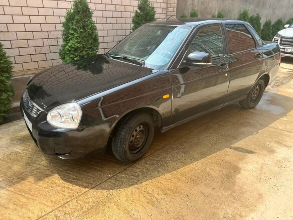 2008 Lada (ВАЗ) Priora I, чёрный, 190000 рублей