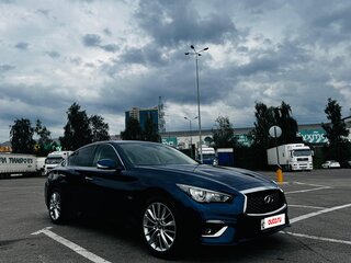 2018 Infiniti Q50 I Рестайлинг, синий, 2450000 рублей, вид 2