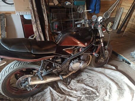 1990 Suzuki Bandit GSF 400, чёрный, 190000 рублей, вид 1