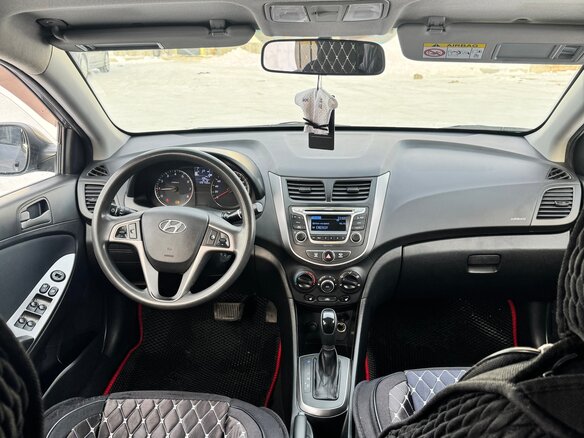 2015 Hyundai Solaris I Рестайлинг, серый, 970000 рублей - вид 16