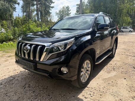 2016 Toyota Land Cruiser Prado 6-speed 150 Series Рестайлинг 1, чёрный, 4300000 рублей, вид 1
