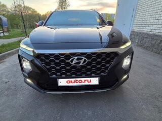2020 Hyundai Santa Fe IV, чёрный, 3350000 рублей, вид 2