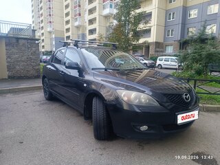2008 Mazda 3 I (BK) Рестайлинг, чёрный, 600000 рублей, вид 3