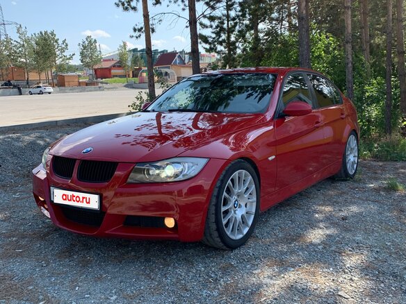 2007 BMW 3 серии 325i V (E90/E91/E92/E93), красный, 950000 рублей - вид 6
